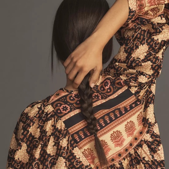 Mille Charlie Top In Nouveau Trellis Size Small Billowy Sleeves Boho Tuckernuck - Picture 7 of 16